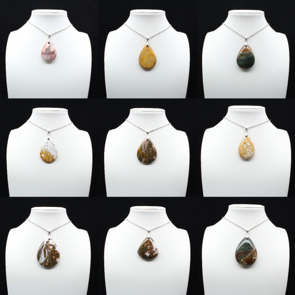 Imperial Jaspis Drop Pendant