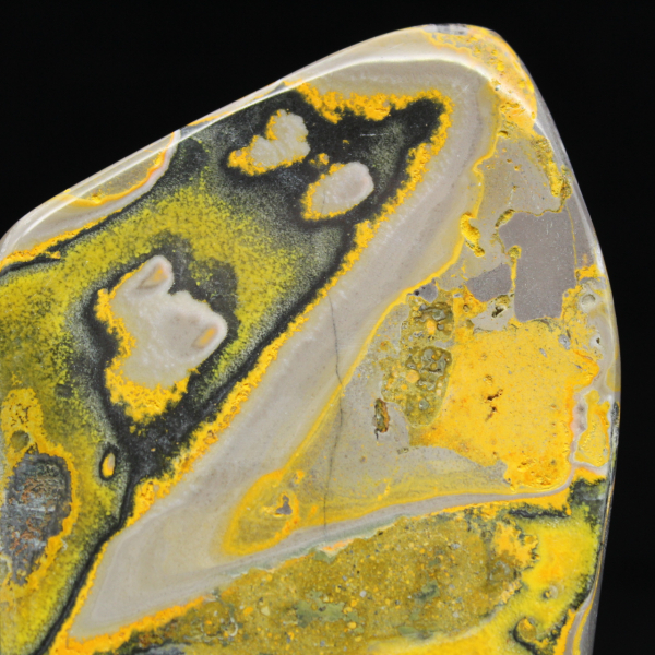 Humla Jaspis Ornament, Polerade, Livfulla Färger