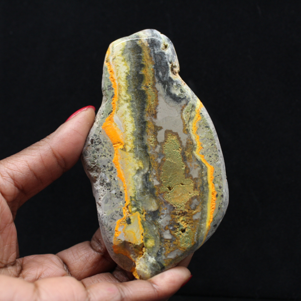 Slät stenjasper humla dekorationskollektion