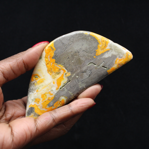 Liten polerad jaspis humla samling dekoration