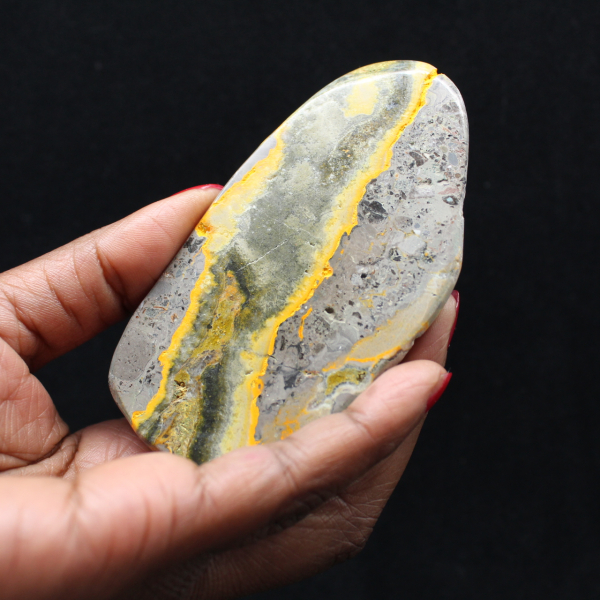 Slät sten Jaspis Humla Naturlig Ornament