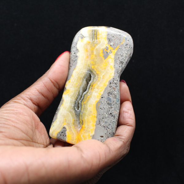 Slät jaspis humla vulkanisk sten