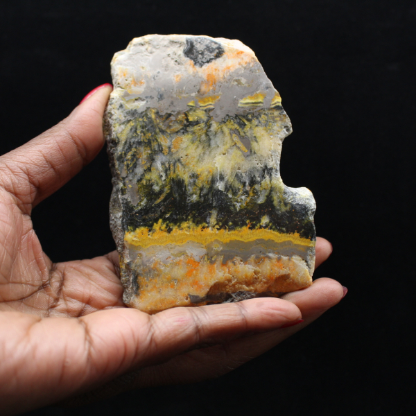 Dekorativ humleplakett av jaspis - 130 g