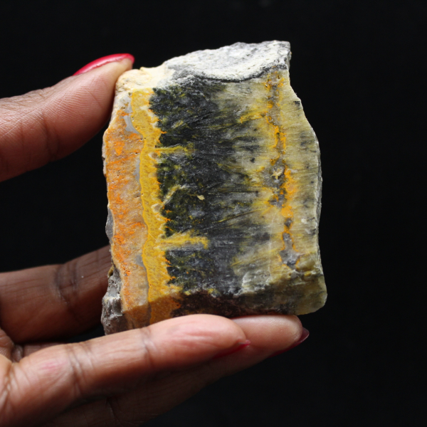 Liten polerad plakett av humlajaspis