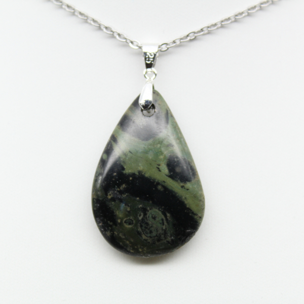 Kambamba Jasper Teardrop hängsmycke