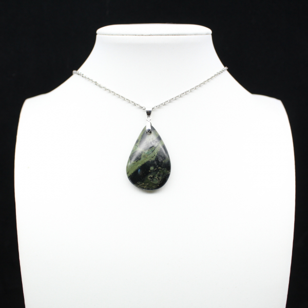 Kambamba Jasper Teardrop hängsmycke