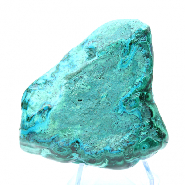 Polerad sten Chrysocolla Kongo