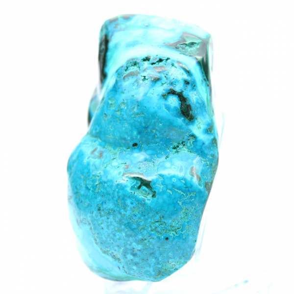 Polerad chrysocolla från Kongo dekoration