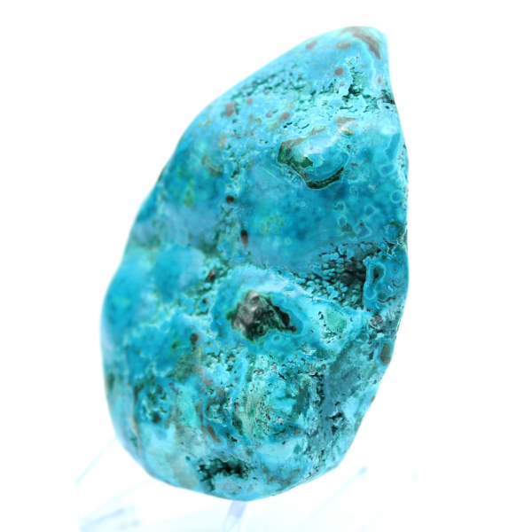 Polerad Chrysocolla prydnadssten