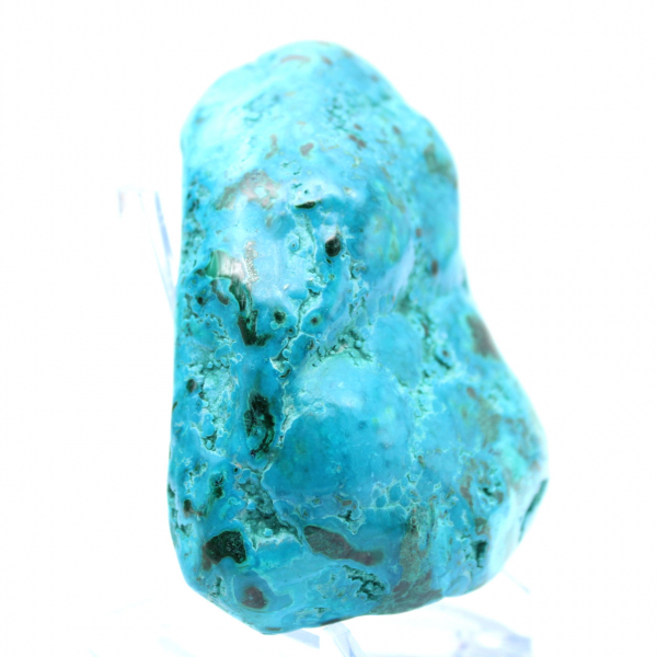 Polerad Chrysocolla prydnadssten