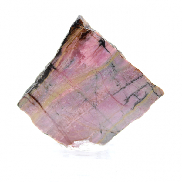 Naturlig Rhodonit sten rå och unik mineral
