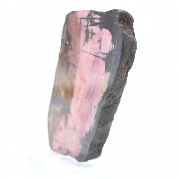 Naturlig Rhodonit sten rå och unik mineral