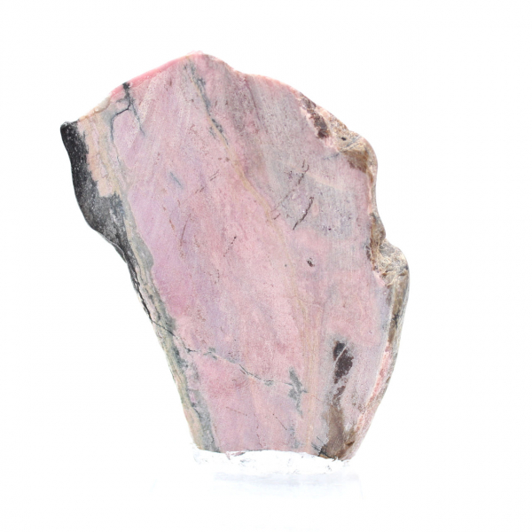 Naturskivad Rhodonit för mineralsamling