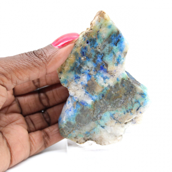 Äkta Azurit Malakit sten skiva för dekoration