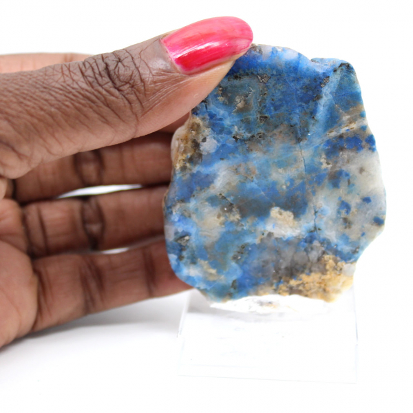 Azurit Malakit sten skiva för samling och skapande