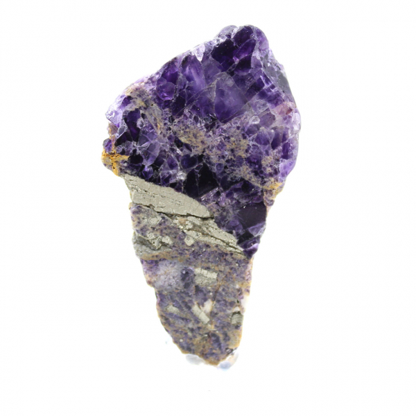 Naturlig Fluorit Pyrit sten unik mineral