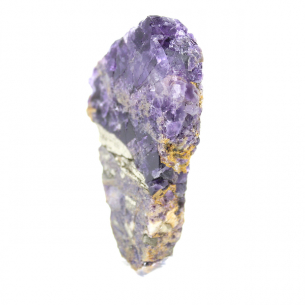 Naturlig Fluorit Pyrit sten unik mineral
