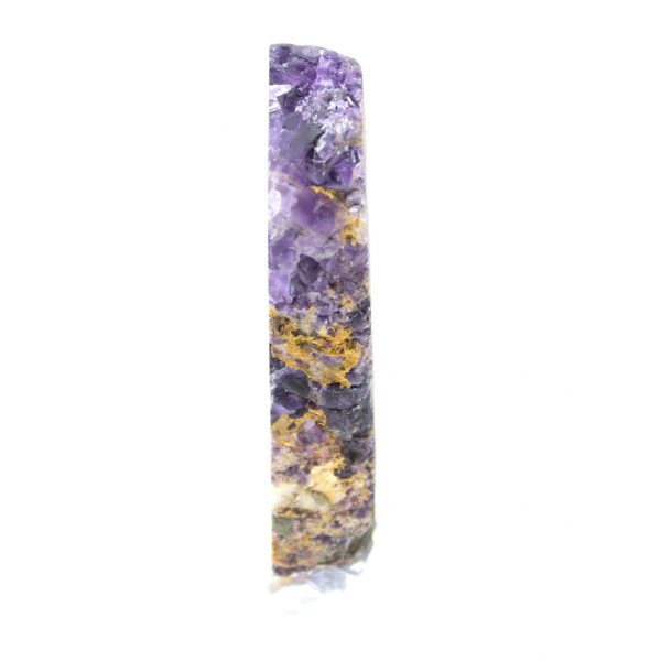 Naturlig Fluorit Pyrit sten unik mineral