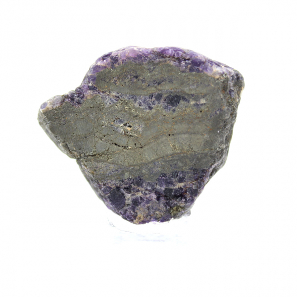 Fluorit Pyrit skiva för mineralsamling