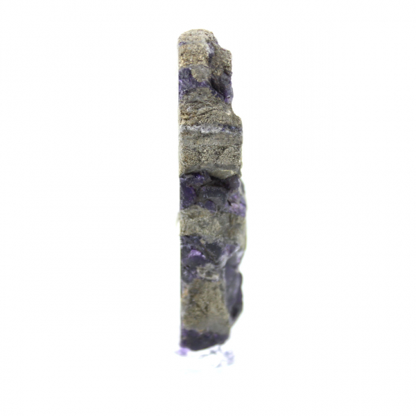 Naturlig Fluorit Pyrit sten unik mineral