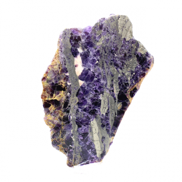 Fluorit Pyrit skiva för mineralsamling