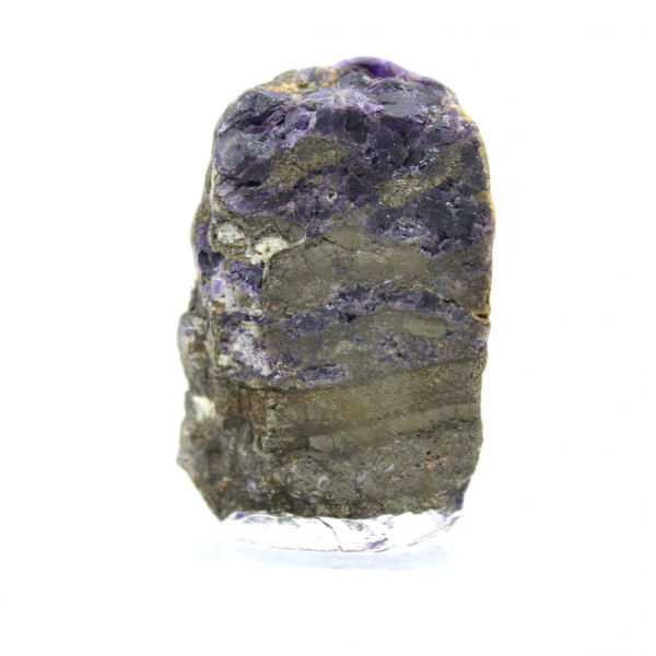 Naturlig Fluorit Pyrit sten unik mineral