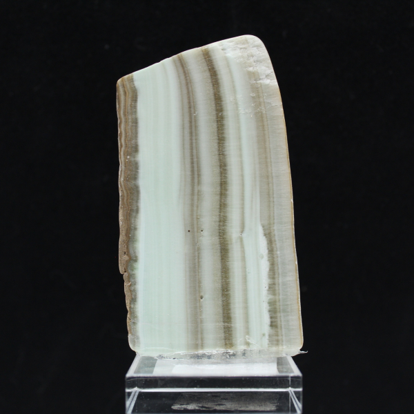 Naturlig grön Aragonit sten skiva