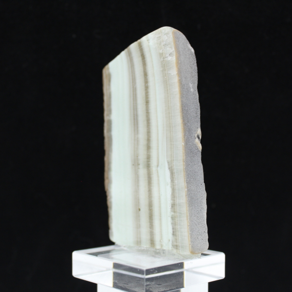 Polerad grön Aragonit skiva kvalitetsrå mineral