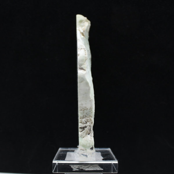 Äkta polerad grön Aragonit sten skiva