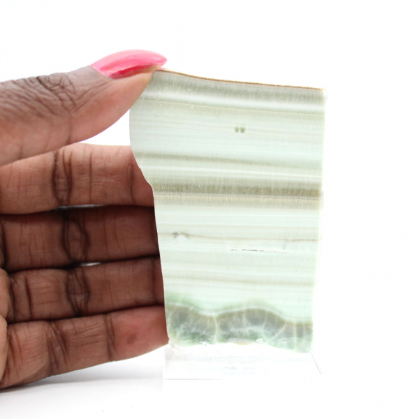 Grön Aragonit sten idealisk för samling