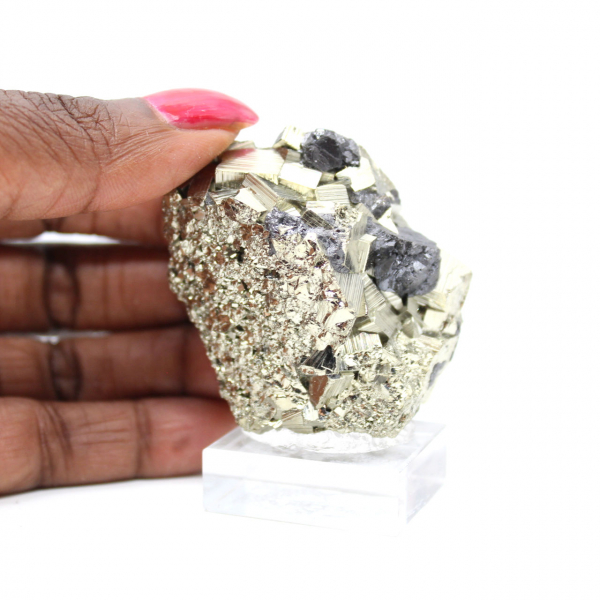 Unikt Mineral Sfalerit och Pyrit