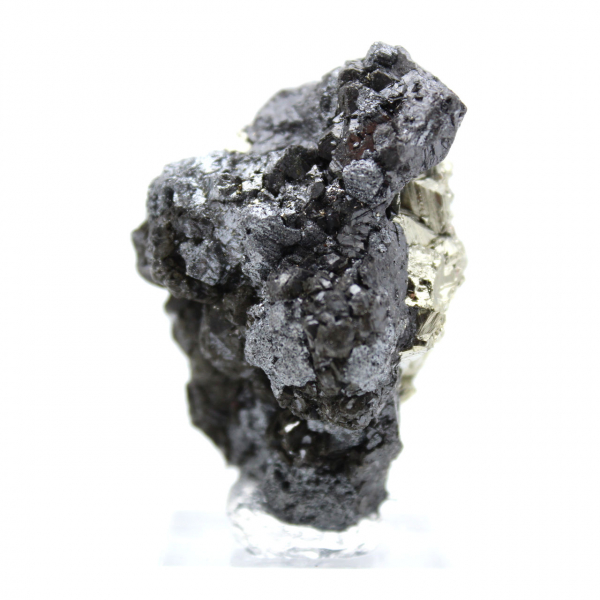 Mineralexemplar Pyrit och Sfalerit