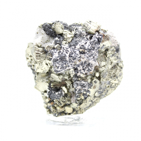 Rått Mineral Sfalerit och Pyrit