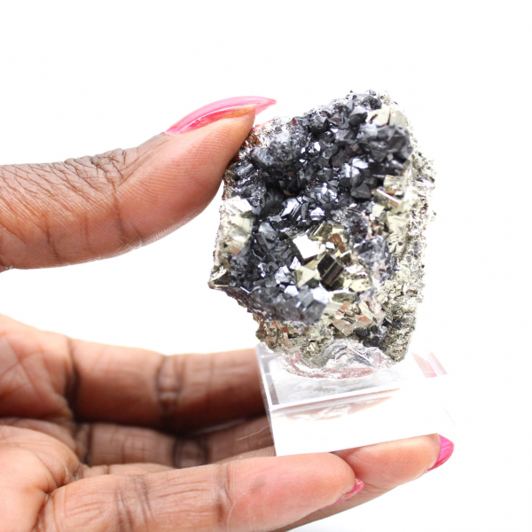 Mineralprov Pyrit Sfalerit