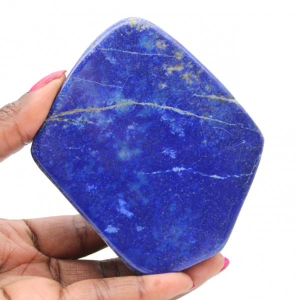 Dekorativt polerat lapis lazuli-block från Afghanistan