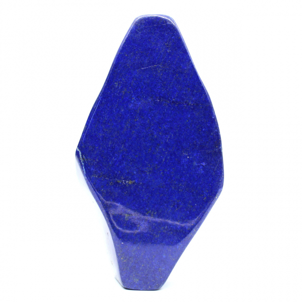 Polerad lapis lazuli-prydnad från Afghanistan