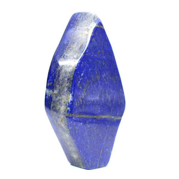 Polerad lapis lazuli-prydnad från Afghanistan