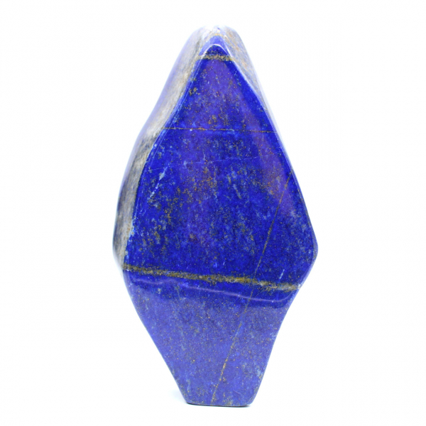 Polerad lapis lazuli-prydnad från Afghanistan