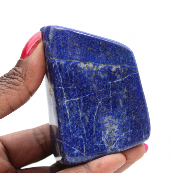 Dekorativt polerat lapis lazuli-block
