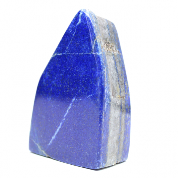 Polerad blå lapis lazuli dekorativt block