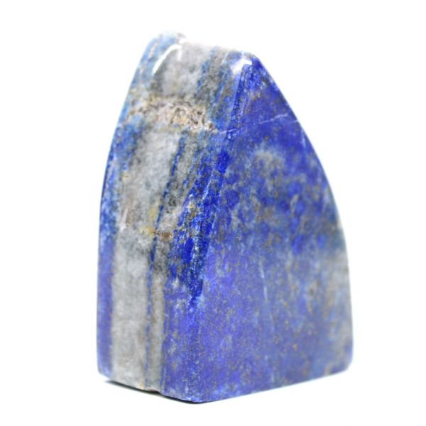 Polerad blå lapis lazuli dekorativt block