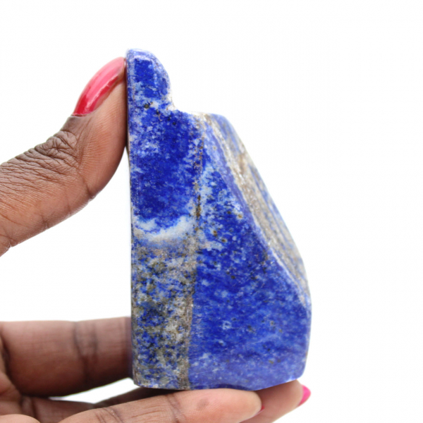 Dekorativ polerad lapis lazuli-sten