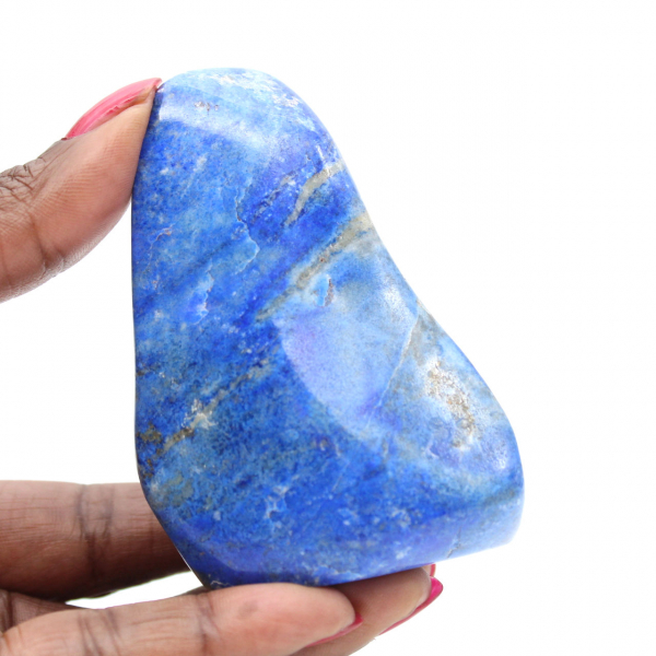 Polerad Lapis Lazuli samlarsten, unik form