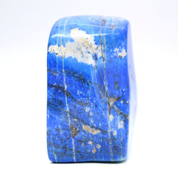 Polerad lapis lazuli, autentisk mineralsten