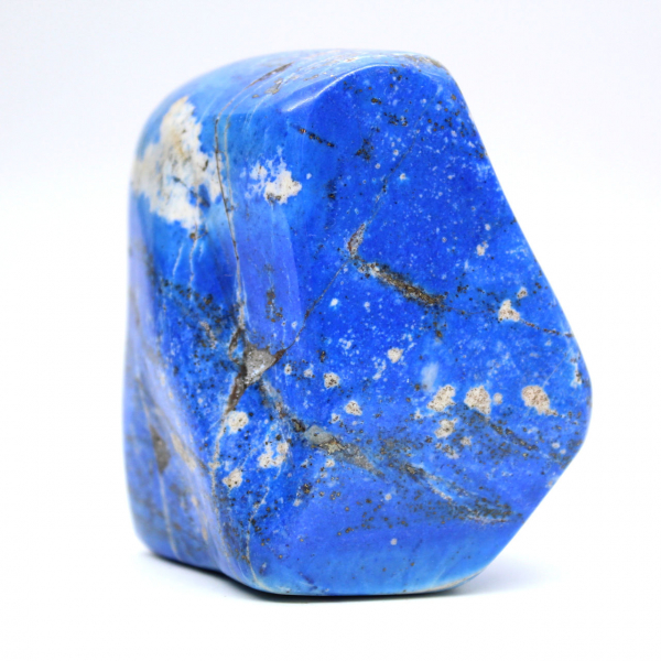 Polerad lapis lazuli, autentisk mineralsten