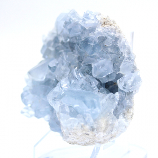 Blå celestitgeod Madagaskar naturligt mineral