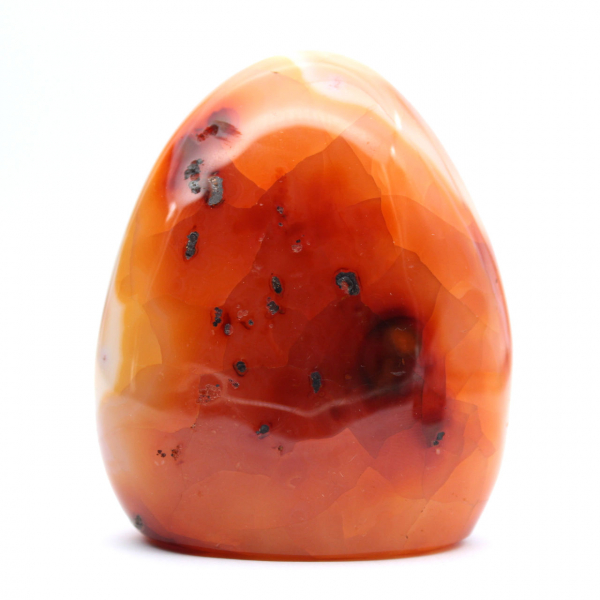 Polerad karneol Dekorativ Ornament - Natursten från Madagaskar (450g)