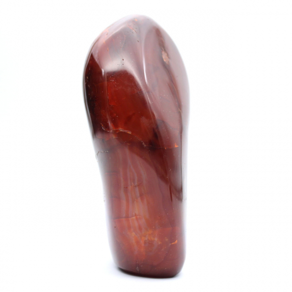 Polerad karneolkvalitetsprydnad - Naturligt samlarmineral (Madagaskar)