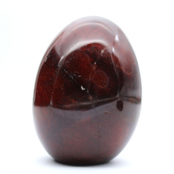 Polerad karneol från Madagaskar - Rödorange naturstensexemplar (ornament)