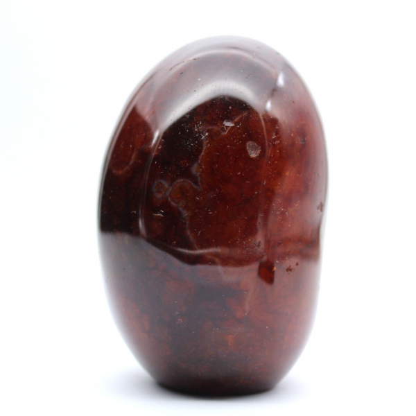Polerad karneol från Madagaskar - Rödorange naturstensexemplar (ornament)